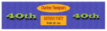 Party Time Birthday Water Bottle Labels